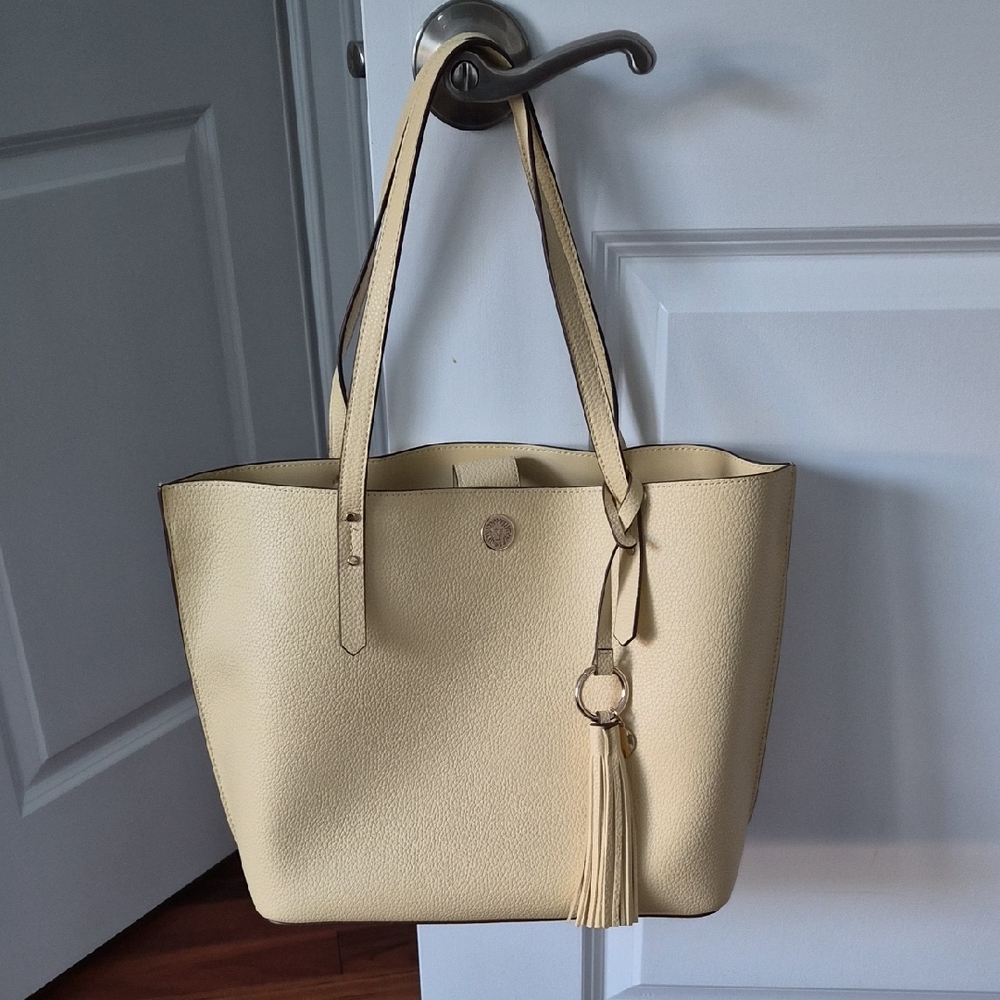 Anne Klein Pale Yellow Tote Bag